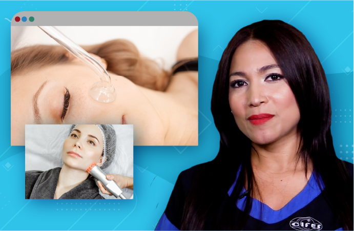 Procedimientos con aparatología facial